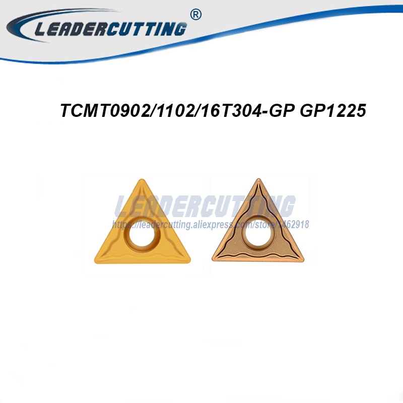 TCMT090204-GP gp1225 TCMT110204-GP TCMT110208-GP TCMT16T304-GP tcmt16t308 gp1225 * 10pcs 터닝 카바이드 인서트, 스틸 용 블레이드
